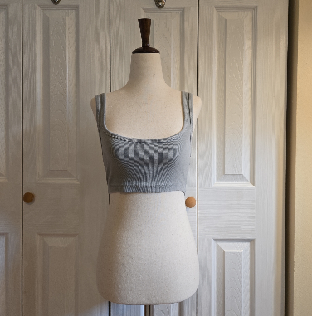 Zara Square-Neck Crop Top